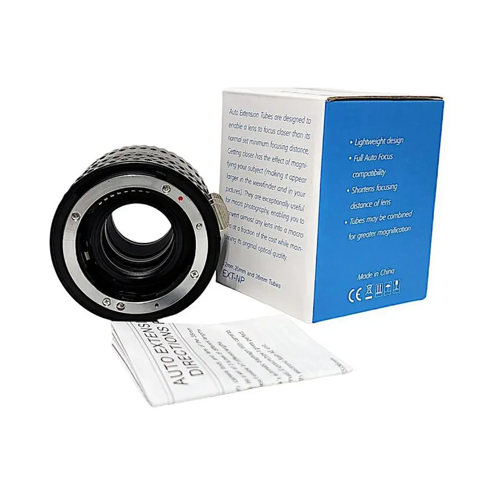Mcoplus EXT-NP Electronic Extension Tube Set (12, 20, & 36mm) For Nikon Cameras